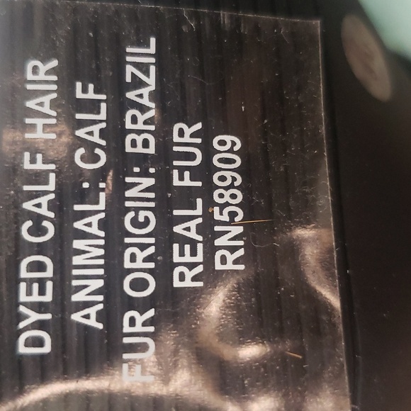 Western Size 8 Cow Print Leather Rider Calf Hair Block Heel Cowgirl Booties - Picture 5 of 6